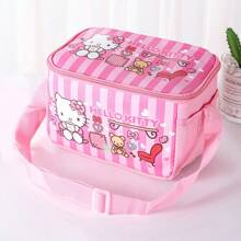 Sanrio 1 szt. Sanrio Lunch Bag Lunch Box Bag Lunch Bag Student Insulation Bag Cartoon Cute Design Duża pojemność Torba do przechowywania Może być przenośna i pochylona z tyłu Lunch Bag PU Materiał Student Powrót do szkoły Przybory odpowiednie do biura piknik na świeżym powietrzu szkoła prezenty urodzinowe prezenty świąteczne.