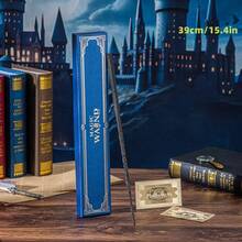 Warner Bros Bacchetta magica di Harry Potter - Bacchette dei personaggi del film ufficialmente autorizzate, realizzate in resina con anima in metallo incorporata per maggiore durabilità e resistenza alla rottura [Garanzia di autenticità] - Bacchetta di Lucius Malfoy, bacchetta di Hermione Granger. Perfetta per feste, esibizioni, cosplay, collezioni e regali