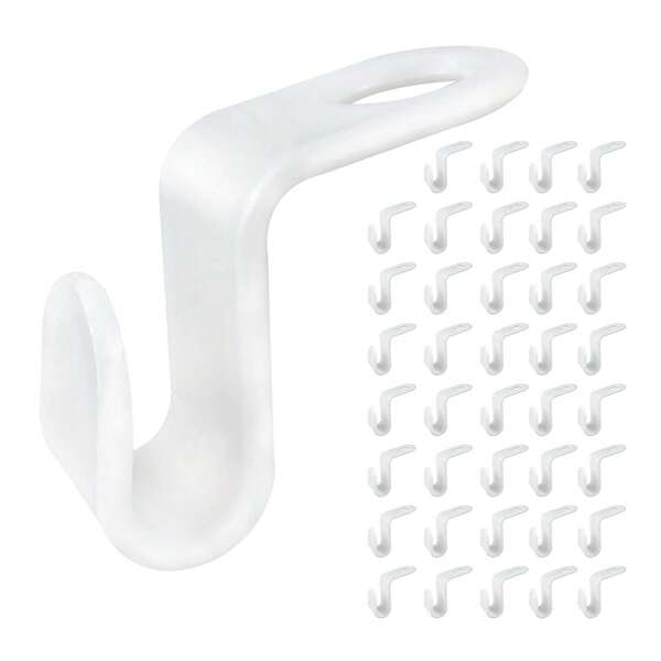 40/80/120Pcs Clothes Hanger Connector Hooks, Plastic Mini Closet Hanger Organizer, Space Saving Cascading Connection Hooks For Clothes Hangers, White