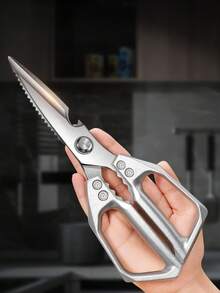 مقص طبخ من الفولاذ المقاوم للصدأ، متعدد الوظائف للمطبخ، مقوى لقطع عظام الدجاج، مساعد لتحضير الأسماك والطعام، مقص خاص لكسر عظام الدواجن، متعدد الاستخدامات للشواء والمطاعم، مقص مطبخ قوي للاستخدام المنزلي