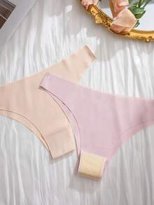 KIT With 12 PCS SEAMLESS PANTIES No Marks No Annoyance Extreme Comfort Polyamide And Spandex Lingerie Panties - 彩色 - 查看 4