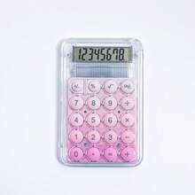 1 件装糖果色计算器学生办公静音计算器小巧便携手持计算器学校用品