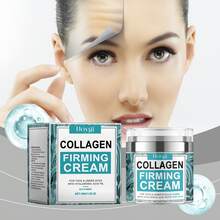 Hoygi Collagen Lifting Firming Smooth Wrinkles Cream Moisturizing Fade Fine Lines Anti Aging Brighten Repair Tighten Beauty Skin Care Products - 藍白色 - 查看 4