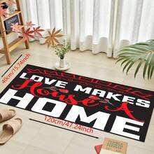 1pc, Trang trí nhà cửa, Nhà bếp là trái tim của ngôi nhà, Họa tiết trừu tượng, Thảm bếp chống trượt bằng đất sét diatomite, Thảm, Thảm trải sàn, Hình chữ nhật in 3D, Thích hợp cho phòng khách, phòng ngủ, hành lang, phòng tắm, phòng giặt - Thảm polyester, Thích hợp cho trang trí nhà cửa trong nhà và ngoài trời - Nhiều màu - Xem 29