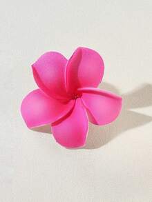 4 PCS Frangipani Flower Hair Clips, Hawaiian Tropical Hair Accessories, Artificial Plumeria Claw Clips For Women, Perfect For Beach Parties, Weddings, Summer Festivals, Tropical Vacations, Back-To-School Events, Hair Claws, Hair Slide, Hair Barrettes, School Stuff - Multicolor - View 16