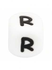 10 piezas Cuentas de silicona de 12 mm con letras - Kit de fabricación de joyas personalizado para pulseras DIY, collares, bolígrafos con cuentas, dijes y regalos - Accesorios de alta calidad para aficionados creativos a la manualidad - 26 cuentas de silicona con letras del alfabeto - Ver 27