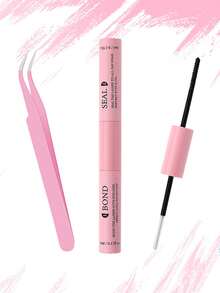 [Keo dán bền đến 72 tiếng] Bộ dụng cụ nối mi siêu chắc, bao gồm 10ml keo dán mi rời và chất làm kín, dụng cụ uốn mi, keo dán mi chùm 2 trong 1, độ bám dính cao, dịu nhẹ và không gây kích ứng, keo dán mi chống thấm nước, đặc biệt dành cho mi chùm. - Nhiều màu - Xem 2