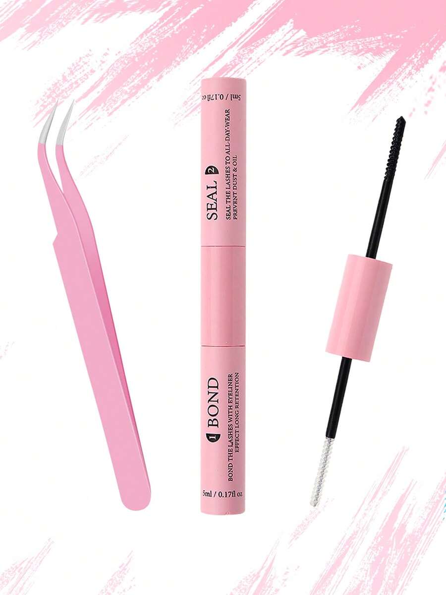 [Keo dán bền đến 72 tiếng] Bộ dụng cụ nối mi siêu chắc, bao gồm 10ml keo dán mi rời và chất làm kín, dụng cụ uốn mi, keo dán mi chùm 2 trong 1, độ bám dính cao, dịu nhẹ và không gây kích ứng, keo dán mi chống thấm nước, đặc biệt dành cho mi chùm.
