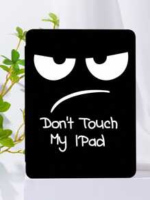 Personalized And Funny Expression Pattern Transparent Silicone Shock-Absorbing Stand With Pen Slot, Suitable For Galaxy Tab A8 10.5, S6 Lite 10.4, S7/S8/S9Inch. It Supports Waking Up From Sleep As A Holiday Gift