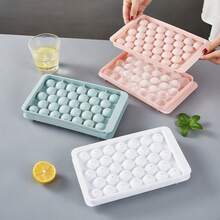 Ice Cube Mold, Homemade Frozen Ice Mold, Household Ice Cube Ice Box With Cover - 彩色 - 查看 2