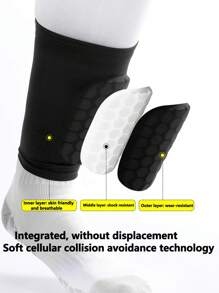 1pc/1pair, Sports Leg Protection Cover Summer Honeycomb Anti-Collision And Anti-Collision Calf Protection Football Specific Calf Protection Cover