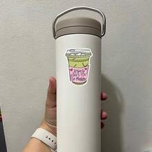 1 件耶稣抹茶贴纸，适用于笔记本电脑、笔记本、水瓶，将信仰和日常能量与俏皮的扭曲融合在一起，非常适合喜欢抹茶并希望以幽默和风格表达其精神的信徒，为您的装备增添独特、令人振奋的感觉，是送给欣赏鼓舞人心和有趣设计的朋友的绝佳礼物 - 彩色 - 查看 5