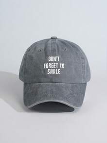 Embroidered Letter Baseball Cap, Suitable For Everyday Wear - Multicolor - View 3