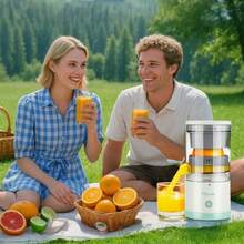 1 Portable Compact Electric Citrus Juicer At The Touch Of A Button - Portable Orange, Lemon, Fruit Blender Cup, Easy To Make Vegetable Juices, Fresh Juices, Milkshake Smoothies, Portable Design, Dual-Purpose For Parties And Travel - màu xanh lá - Xem 9