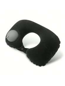 1PC Portable Inflatable U-Shaped Pillow, Suitable For Outdoor Camping And Travel, Office - Comfortable Support For Sleep Anytime, Anywhere, Providing Neck And Neck Support - Multicolor - View 6