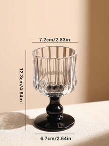 1 pieza Copa de vino francesa vintage y lujosa con pliegues, copa de champán de tallo alto para decoración del hogar, cenas familiares, fiestas de cumpleaños, ideal para Halloween, Navidad, regalos de cumpleaños - Multicolor - Ver 7