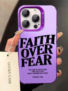 1pc Personalized Black Letters Compatible With Apple Phone 16/15/14/13/12/11/ProMax/Pro/Plus/Xs Max/XS/X, For Compatible With Sam Galaxy S22/S23/S24/S25/Plus/FE/Edge/Ultra Fall Prevention Anti-Shock, Anti-Slip, Anti-Drop, Camera Lens Protection, Silicone Anti Wear Phone