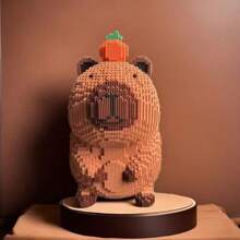 12153 件巨型水豚积木 - 挑战性动物系列建筑套装，创意模型套件，ABS 拼图砖工艺，适合万圣节/感恩节/母亲节/圣诞节礼物 - 彩色 - 查看 6