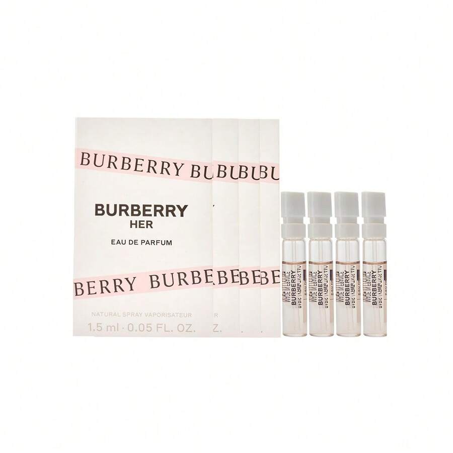 Burberry Her Eau De Parfum With Berries And Amber Travel Spray For Women 0.05 Fl.Oz / 1.5 Ml Travel Size (Pack Of 4) - 6ml(1.5ml*4支)迷你旅行裝 - 查看 1