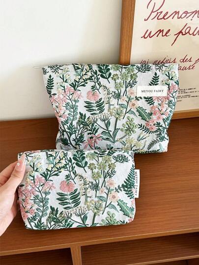 MEYOU FAIRY حقيبة مكياج محمولة | حقيبة مستحضرات تجميل | حقيبة سفر جميلة | حقيبة مستحضرات تجميل مزخرفة بالزهور للفتيات | حقيبة تخزين حلوة | هدايا للفتيات المراهقات | حقيبة مكياج صيفية للنساء | حقيبة مستحضرات تجميل بطراز فرنسي | منظم مكياج عتيق | حقيبة أدوات تجميل وعناية للسفر - هدية مثالية للفتيات والأصدقاء وأعياد الميلاد والحفلات والزفاف ومستلزمات المكياج، حقيبة مكياج، حقيبة مستحضرات تجميل، ضروريات السفر، سعة كبيرة، حقيبة مكياج كبيرة، هدايا عيد الميلاد، حقيبة، سفر، هدايا للنساء، ضروريات المرأة، ضروريات السفر، حقيبة، حقيبة صغيرة / حقيبة يد صغيرة، ضروريات، منظم مكياج، منظم مكياج، حقيبة، حامل فرش، حقيبة صغيرة، حقيبة سعة كبيرة