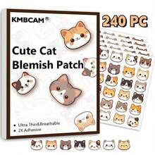 880 Pcs Cute Cat Shaped Pimple Patches, Facial Cover - Fragrance-Free, Paraben-Unisex Adult, All Skin Types Compatible, No Fragrance, No Alcohol, No Components Included - Multicolor - View 22
