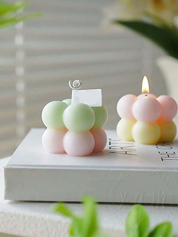 1 Piece Of 15 Cavity Bubble Cube Silicone Mold - Make 15 Bubble Magic Cubes For Making Aromatherapy Candles, Decorating, And DIY Crafts