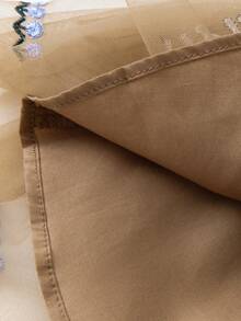 mini bala 2025 Spring Sweet Layered Tulle Skirt For Girls - Coffee Red Tone - View 7