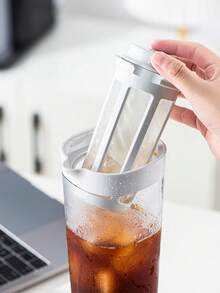 1000毫升粉色绿色棕色白色冷萃咖啡机、冰咖啡机、冷萃咖啡和茶冲泡器、易清洁网状过滤器