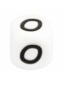 10 piezas Cuentas de silicona de 12 mm con letras - Kit de fabricación de joyas personalizado para pulseras DIY, collares, bolígrafos con cuentas, dijes y regalos - Accesorios de alta calidad para aficionados creativos a la manualidad - 26 cuentas de silicona con letras del alfabeto - Ver 16