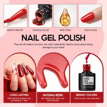 coscelia 53PCS Gel Polish Set 35Colors Gel Polish Set With UV LED Nail Lamp 5Bottles Of Base And Glossy Matte Top Coat Starter Suitable For All Seasons Nails Gift For Women Used Salon Or At Home - Xem 6