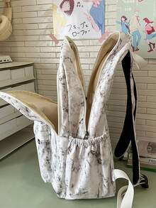Mochila informal, mochila escolar/universitaria de gran capacidad para chicas, portátil, ligera, adecuada para estudiantes universitarias adolescentes, perfecta para ir al colegio, la universidad, la escuela secundaria, la escuela preparatoria, el primer día de clases - Blanco - Ver 6
