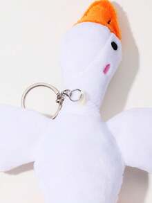 可爱毛绒大鹅吊坠娃娃，大白鹅毛绒动物钥匙扣，包包挂饰，朋友礼物学校卡通动物汽车配件哥特 Y2k 包包配件挂绳带身份证夹汽车配件包包挂饰 - 彩色 - 查看 9