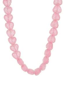 1件热销时尚多巴胺风格糖果心形吊坠女士项链，镀18k金，展现魅力并可个性化定制，适合女性日常佩戴、海滩度假派对夏季配饰、女士珠宝项链、礼物 - 彩色 - 查看 11