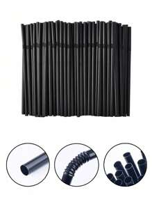 3/5/6/10PCS Disco Ball Decor Straws, Reusable Plastic Disco Ball Straws, Mirror Ball Straws, Black Plastic Straws, Reflective Spiral Straws, 70s Disco Party Decorations, Party Favors, Suitable For Disco Party, Birthday Party, Wedding, Kitchen, Christmas Decoration, 1PC