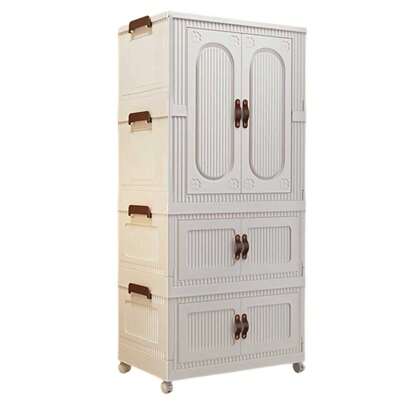3-In-1 Space Saving Storage - Stackable, Foldable & Wheeled Design