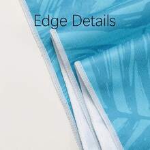 1 pieza Toalla de playa con patrón floral de dibujos animados, de tela de microfibra suave, que proporciona protección solar, esencial para viajes y playa - Multicolor - Ver 10