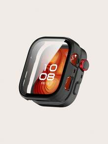 1pc Unisex Plain Color Cover Case & Screen Protector All-In-One PC Smartwatch Case Compatible With Huawei Watch Fit 4 Pro