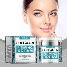 Hoygi Collagen Lifting Firming Smooth Wrinkles Cream Moisturizing Fade Fine Lines Anti Aging Brighten Repair Tighten Beauty Skin Care Products - 藍白色 - 查看 5