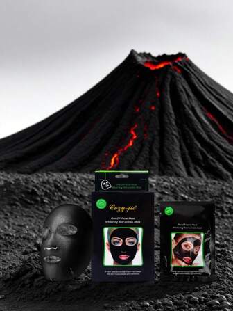 50 mascarillas de limpieza profunda, ricas en ingredientes de barro negro volcánico y barro de tinta de bambú, limpieza de puntos negros de la nariz, mascarillas para puntos negros, mascarillas para el acné y los puntos negros, hidratantes, humectantes, no dañan la piel, reducen los poros, aplicación de mascarillas,50 Mascarillas Para Puntos Black Head Tratamiento Facial Hidratante