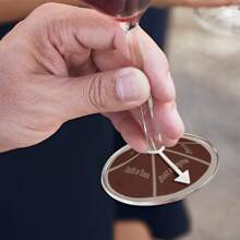 1 件葡萄酒旋转派对饮酒游戏，旋转酒杯射击轮饮酒游戏，朋友、情侣和派对饮酒游戏