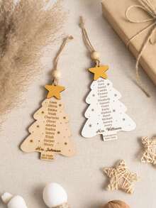 Personalized Xmas Teacher Ornament, Classroom Decor, Personalized Tree, Thank You Gift, Teacher Christmas, Student Names - Multicolor - View 5