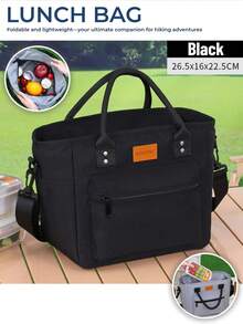 1 件 21L 大容量保温午餐袋，防水便携式大容量保温袋，大学铝箔便携式保温盒午餐袋，保温午餐袋，旅行野餐户外学校工作露营办公室女孩男孩学生旅行必备，学校用品大学必需品，户外冰袋，节日度假午餐盒袋，返校