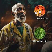 Batana Oil Rosemary Conditioner Serum For Hair Care, Raw Batana Oil, Thickens Strengthening Hair Care For All Hair Types - màu nâu - Xem 6