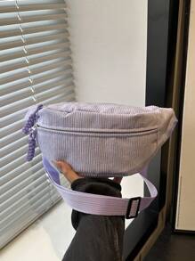 Bolso de pecho casual con bolsillo con cremallera lateral de unicolor, apropiado para compras, carteras, compras, mujeres jóvenes, estudiantes universitarios, recién llegados, trabajadores de cuello blanco. Son muy apropiados para oficinas, universidades, trabajo, negocios, trayectos, actividades al aire libre, viajes y salidas
