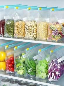 1/10/15/20/30 szt. Wielofunkcyjna torba do przechowywania z zamkiem błyskawicznym, worek do mrożenia, wielokrotnego użytku, do przechowywania żywności, wielofunkcyjna, zaciskana i uszczelniana, zestaw pojemników kwadratowych (15/20/30 sztuk, różne rozmiary), gruba torba do przechowywania z podwójnym zamknięciem - do organizacji kuchni i konserwacji żywności - idealny prezent dla domowych kucharzy i rodzin - do organizacji biżuterii i przechowywania kosmetyków - niezbędny element sezonu powrotu do szkoły