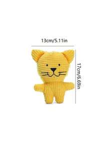 1 件狗狗吱吱咬嚼玩偶互动毛绒玩具用于咀嚼训练适合小型、中型和大型犬 - 彩色 - 查看 14