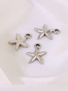 3pcs Stainless Steel Starfish Pendant Findings 18K Gold Plated Ocean Starfish Charms For DIY Jewelry Making Supplies Accessories - Pendants - View 18