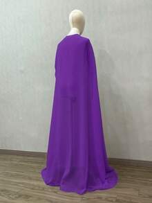 1pc 150cm Length Chiffon Bridal Cloak/Cape, Halloween Anime Cosplay Dress Fall Clothes For Women - Multicolor - View 21