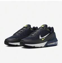 Nike 男款 Air Max Pulse 經典舒適 低筒 休閒跑步鞋 - 黑綠色 - 查看 1