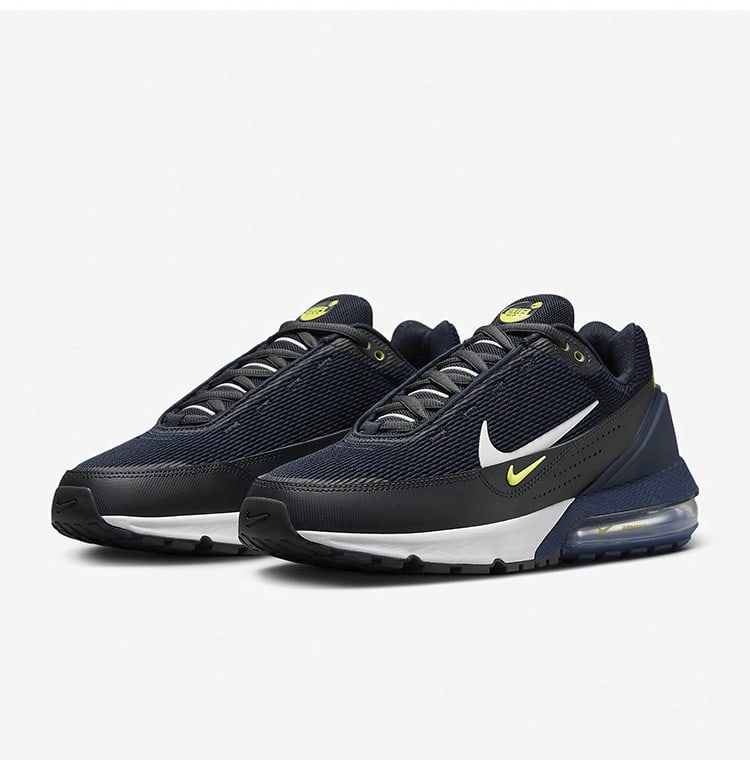Nike 男款 Air Max Pulse 經典舒適 低筒 休閒跑步鞋 - 黑綠色 - 查看 1